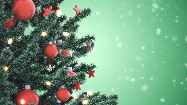 飾られたクリスマスツリー - 映像、動画