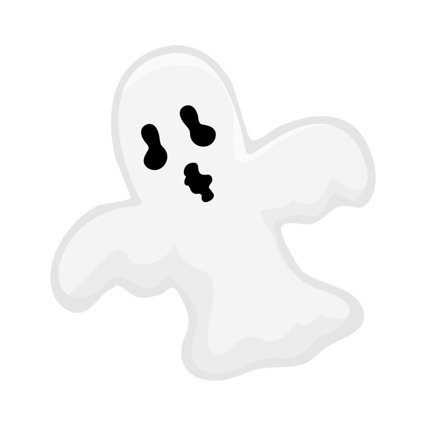 χαριτωμένο φάντασμα απομονωμένη εικονογράφηση - Διάνυσμα, εικόνα