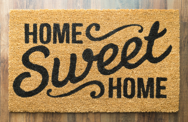 Accueil Sweet Home Tapis de bienvenue sur le sol
 - Photo, image