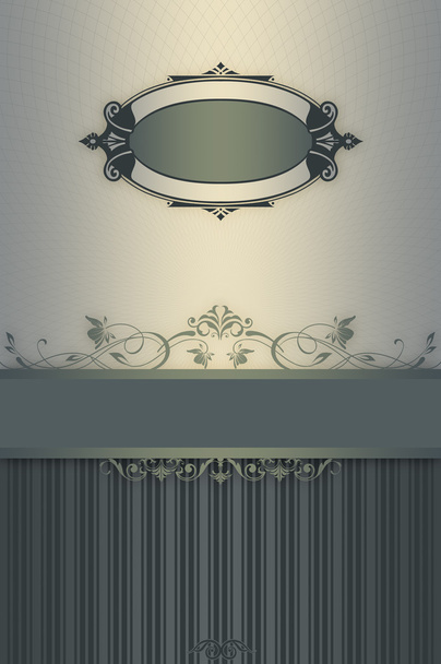 Decorative background with elegant border and frame. - Zdjęcie, obraz
