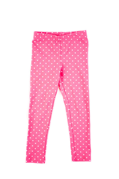 Eleganti pantaloni rosa bambino su sfondo bianco
 - Foto, immagini