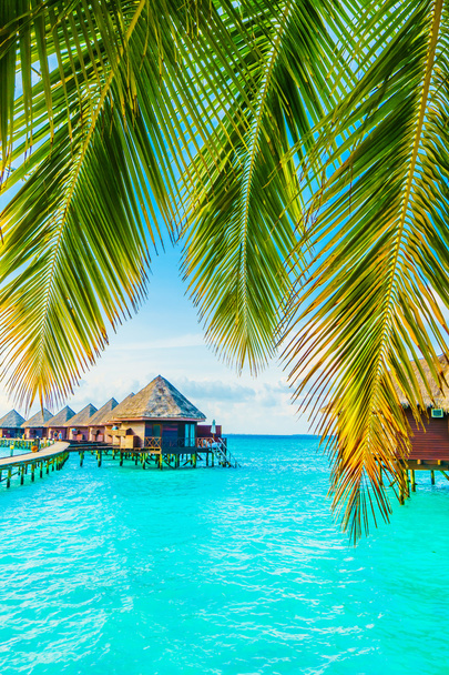 Beautiful tropical Maldives resort hotel - Photo, Image