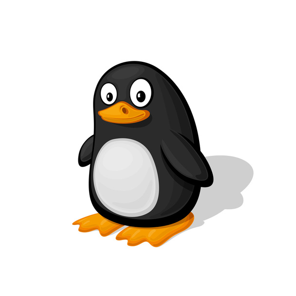 Funny cartoon penguin  - Vektor, obrázek