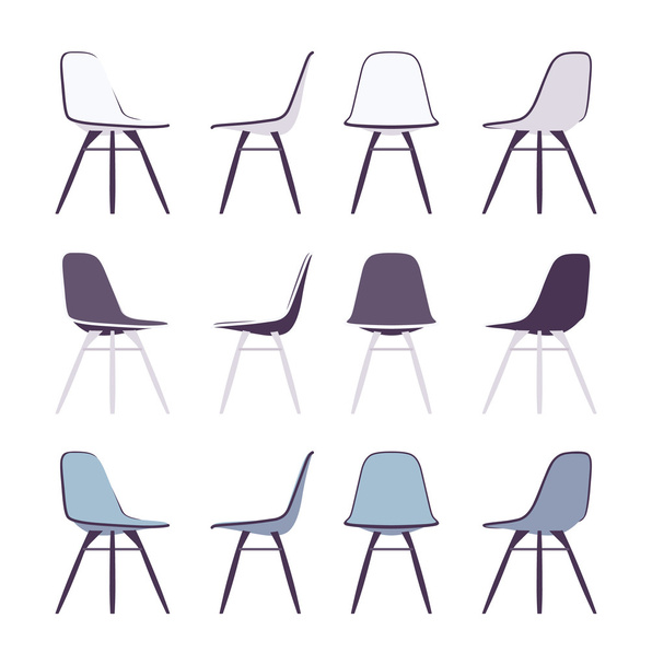 zestaw krzeseł - Wektor, obraz