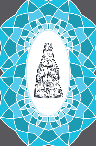Elegant ornamenten Lace Mandala. - Vector, afbeelding