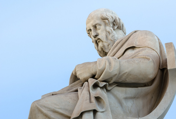 Абстрактная мраморная статуя философа Платона
 - Фото, изображение