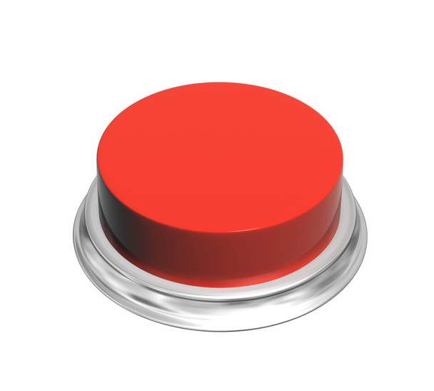 3d button of red color - Foto, afbeelding