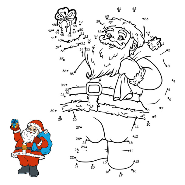 Gioco di numeri, Babbo Natale
 - Vettoriali, immagini