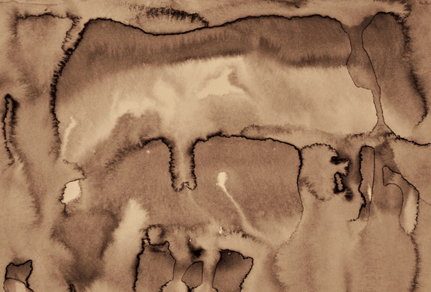 Abstract watercolor on paper texture as background. In Sepia ton - Foto, Bild