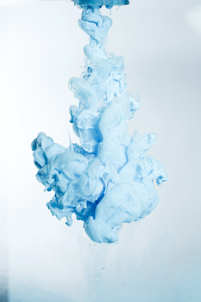 Blue ink in water. - Foto, afbeelding