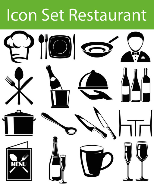 Icon Set Restaurant I - Vector, Image