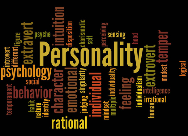 Persönlichkeit, Wort Cloud-Konzept 4 - Foto, Bild