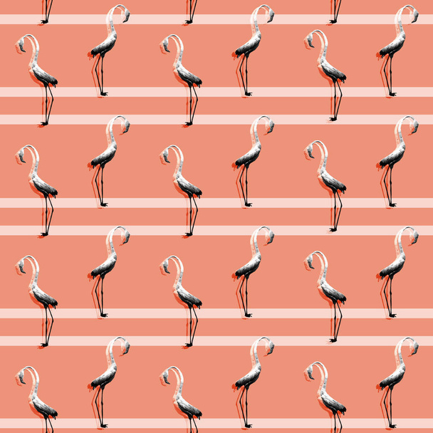 Flamingo birds pattern - Fotó, kép