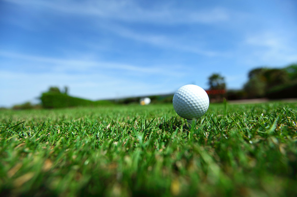 Golf top sahası üzerinde - Fotoğraf, Görsel