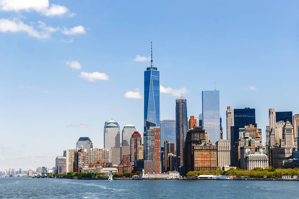Панорама Нью-Йорка с Манхэттена Скайлин
 - Фото, изображение