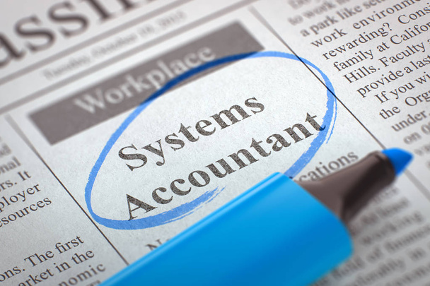 Systems Accountant Wanted. 3D. - Photo, Image