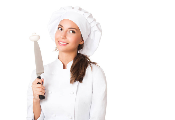 Young chef woman. - Photo, image