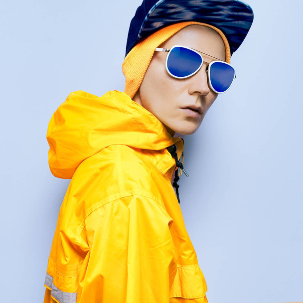 Fashion accessories. Hat, cap, glasses. Snowboard clothing fashi - Valokuva, kuva