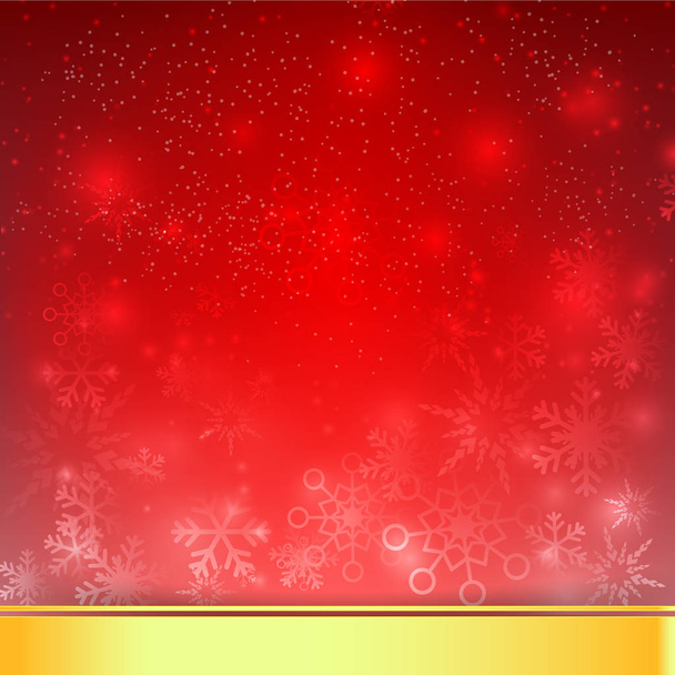 Sneeuw vallen met bokeh en verlichting element abstracte achtergrond ve - Vector, afbeelding