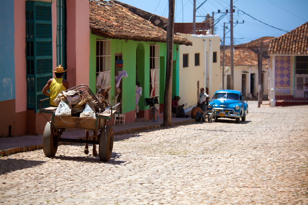 Családi házak, a régi város, Trinidad, Kuba - Fotó, kép