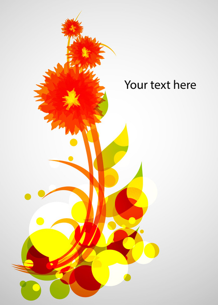 Colorful flower - Vector, afbeelding