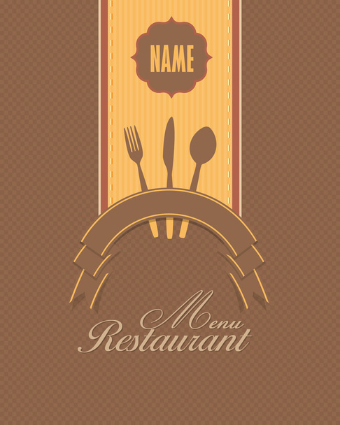 Restaurant Menu Vector Design - Vetor, Imagem