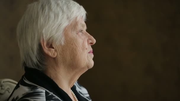Sad Senior Woman - Кадры, видео
