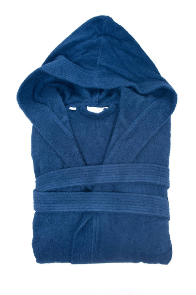 Синий хлопчатобумажный халат
 - Фото, изображение