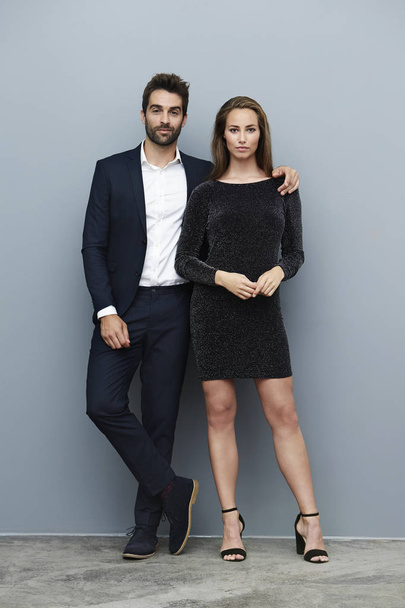 Glamorous couple in smart attire - Foto, immagini