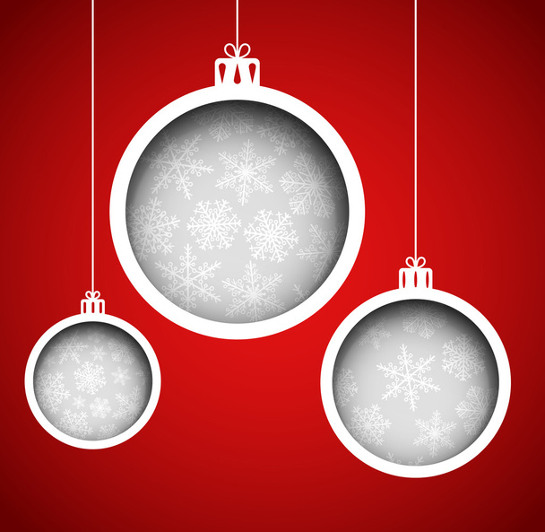 Рождественские шары - Вектор,изображение