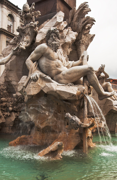 Fountain of the four rivers - Φωτογραφία, εικόνα