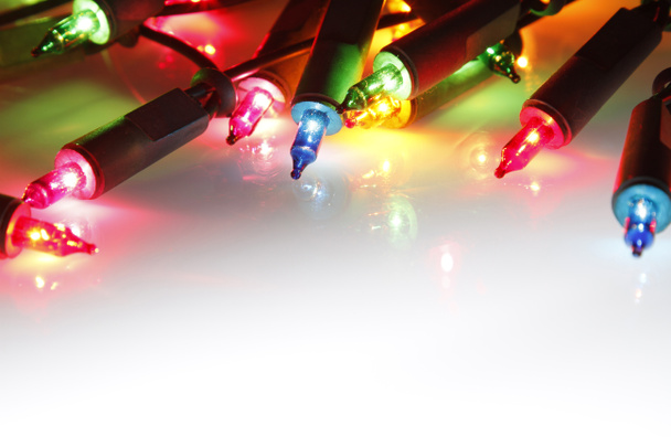 Christmas lights glowing  - Photo, Image