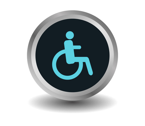 disabled wheelchair on white background - Photo, Image