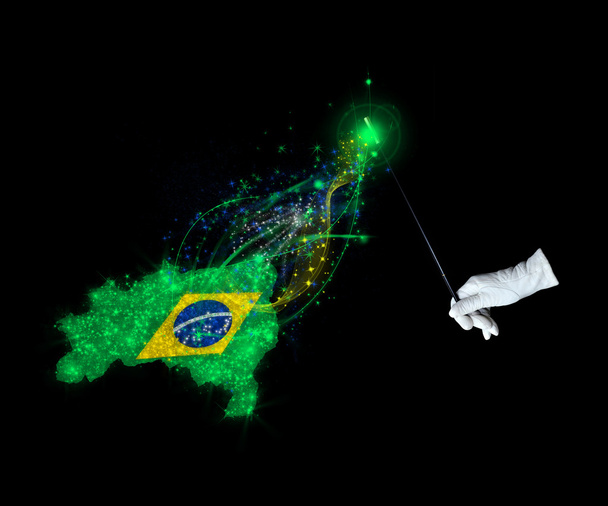 Bandera mágica de Brasil
 - Foto, imagen
