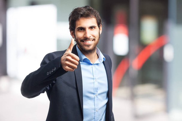 happy businessman with okay sign - Photo, image