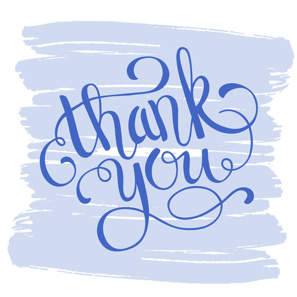 Hand lettering thank you  - Vector, afbeelding