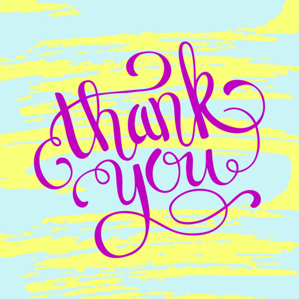 Hand lettering thank you  - ベクター画像
