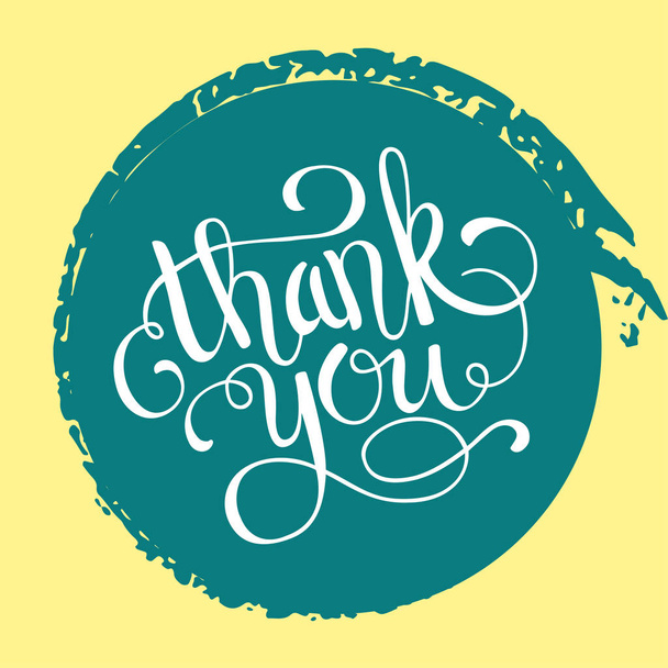 Hand lettering thank you  - Vector, afbeelding