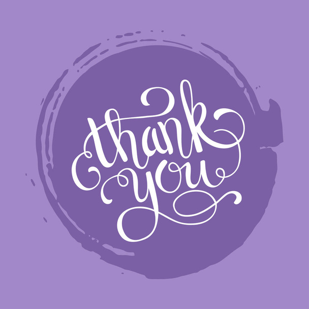 Hand lettering thank you  - Vettoriali, immagini