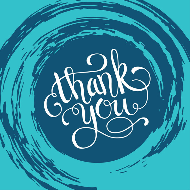 Hand lettering thank you  - Διάνυσμα, εικόνα