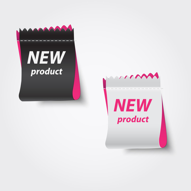 New product labels. Vector - Vecteur, image