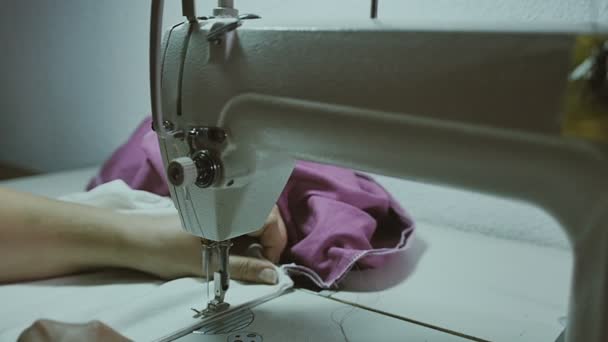 Sewing in slow motion. Close up. - Footage, Video