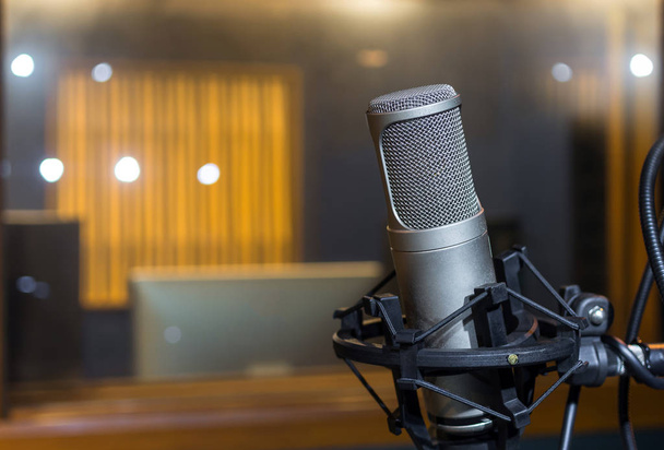 Microphone studio professionnel à condensateur
 - Photo, image