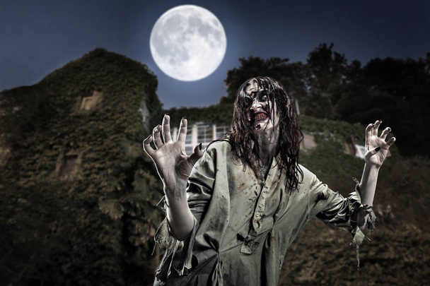 Portrait de la femme zombie horreur
 - Photo, image