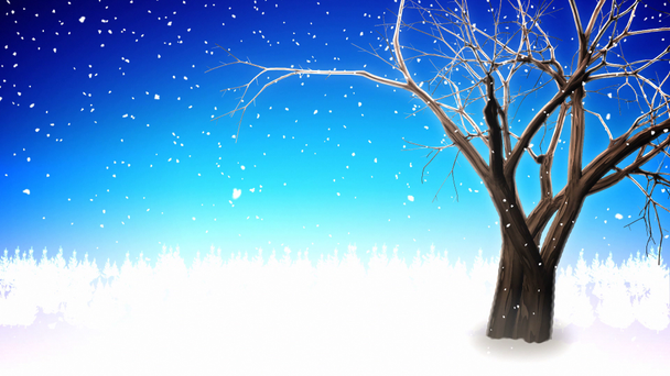 Зимові дерева петля
 - Кадри, відео