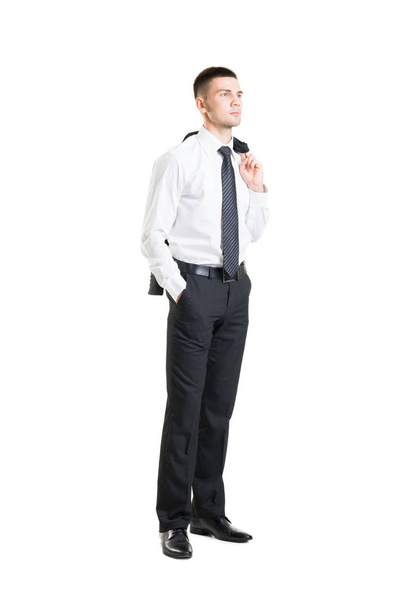 Young businessman with jacket - Foto, Imagen