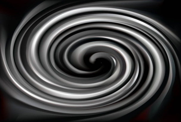 Vector zwarte achtergrond van de wervelende textuur  - Vector, afbeelding
