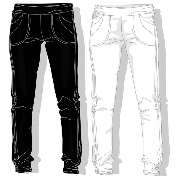 Sport trousers / pants. - Vector, Image