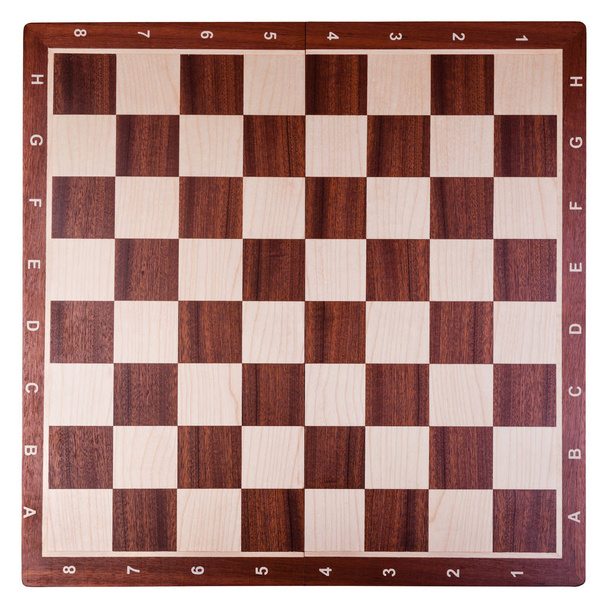 Oude houten schaakbord - Foto, afbeelding