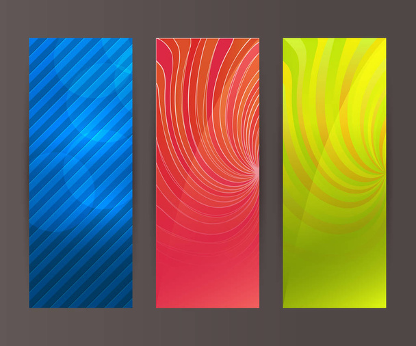 Vertical banner set design element background glow abstract shap - Διάνυσμα, εικόνα